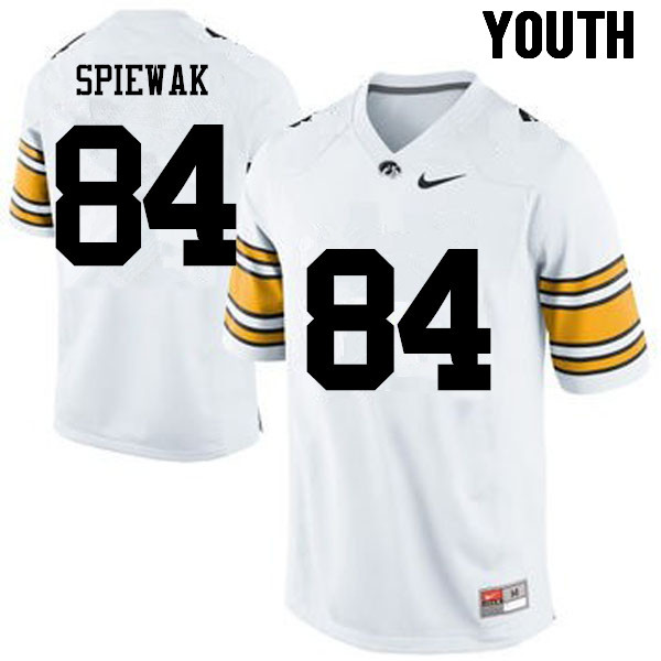 Youth Iowa Hawkeyes #84 Austin Spiewak College Football Jerseys-White - Click Image to Close